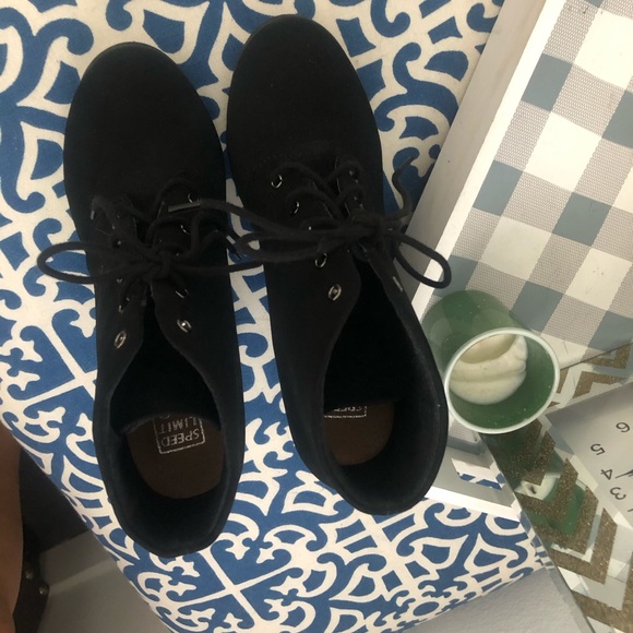 Black Lace-Up Booties - Picture 6 of 7